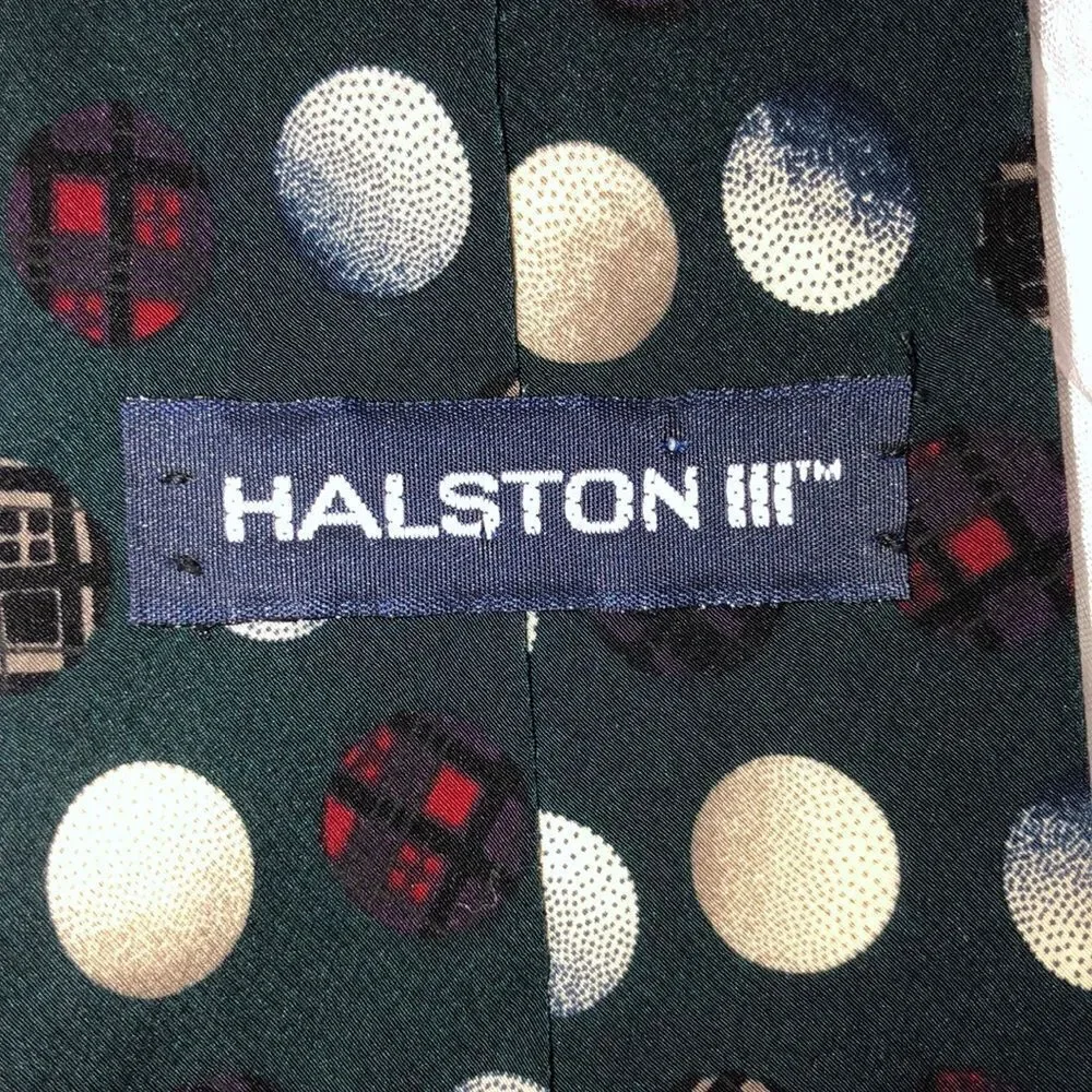 Halston III Sill Stunning Emerald Green Ivory Red Navy Gray Black Golf Tie
